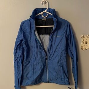 Columbia SZ M blue rain jacket